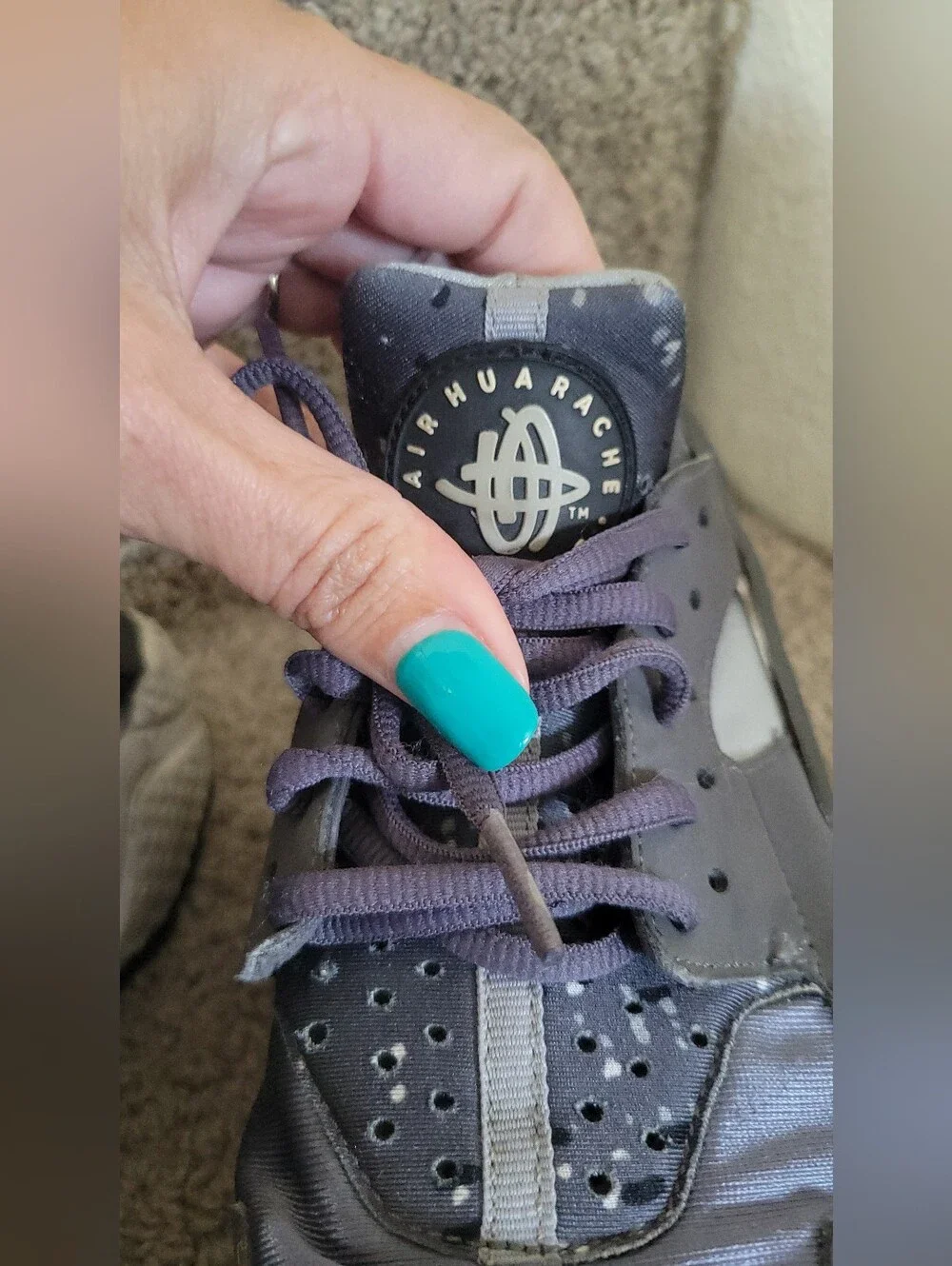 Nike Air Huarache Run Print Womens Sneakers Size 6.5
